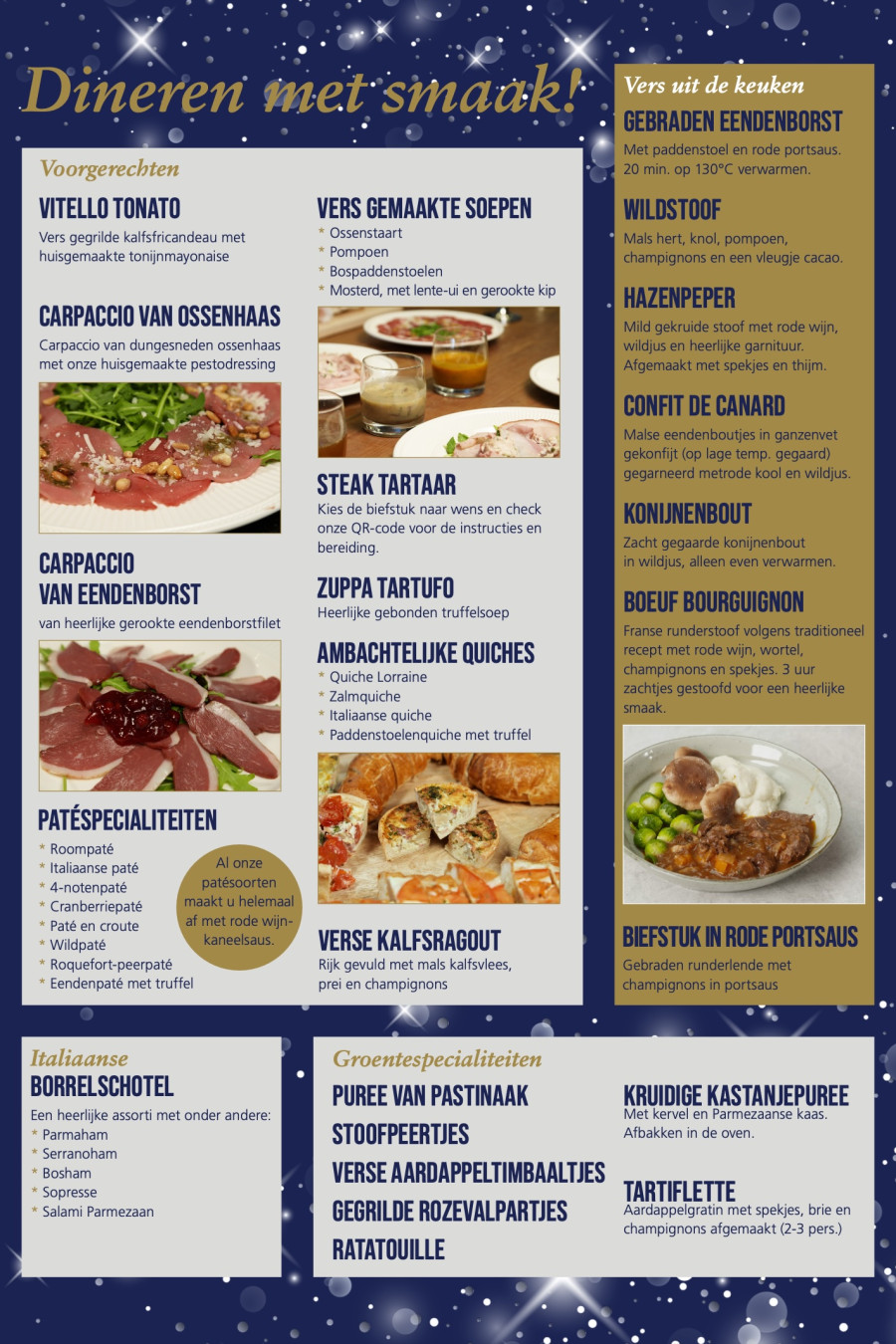 Keurslagerij Reas Kerst Feestdagen Folder Zoetermeer Boskoop